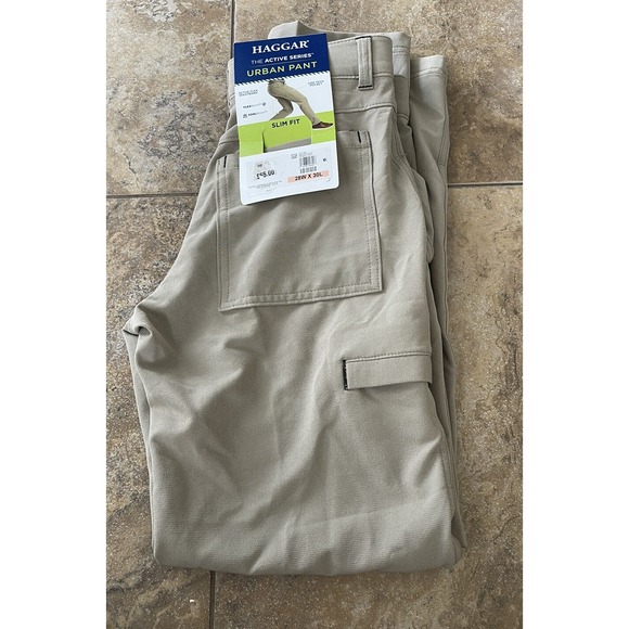 Haggar Other - Haggar Men's Active Series Slim-fit Straight  Flat Front Urban Pant 28X30
